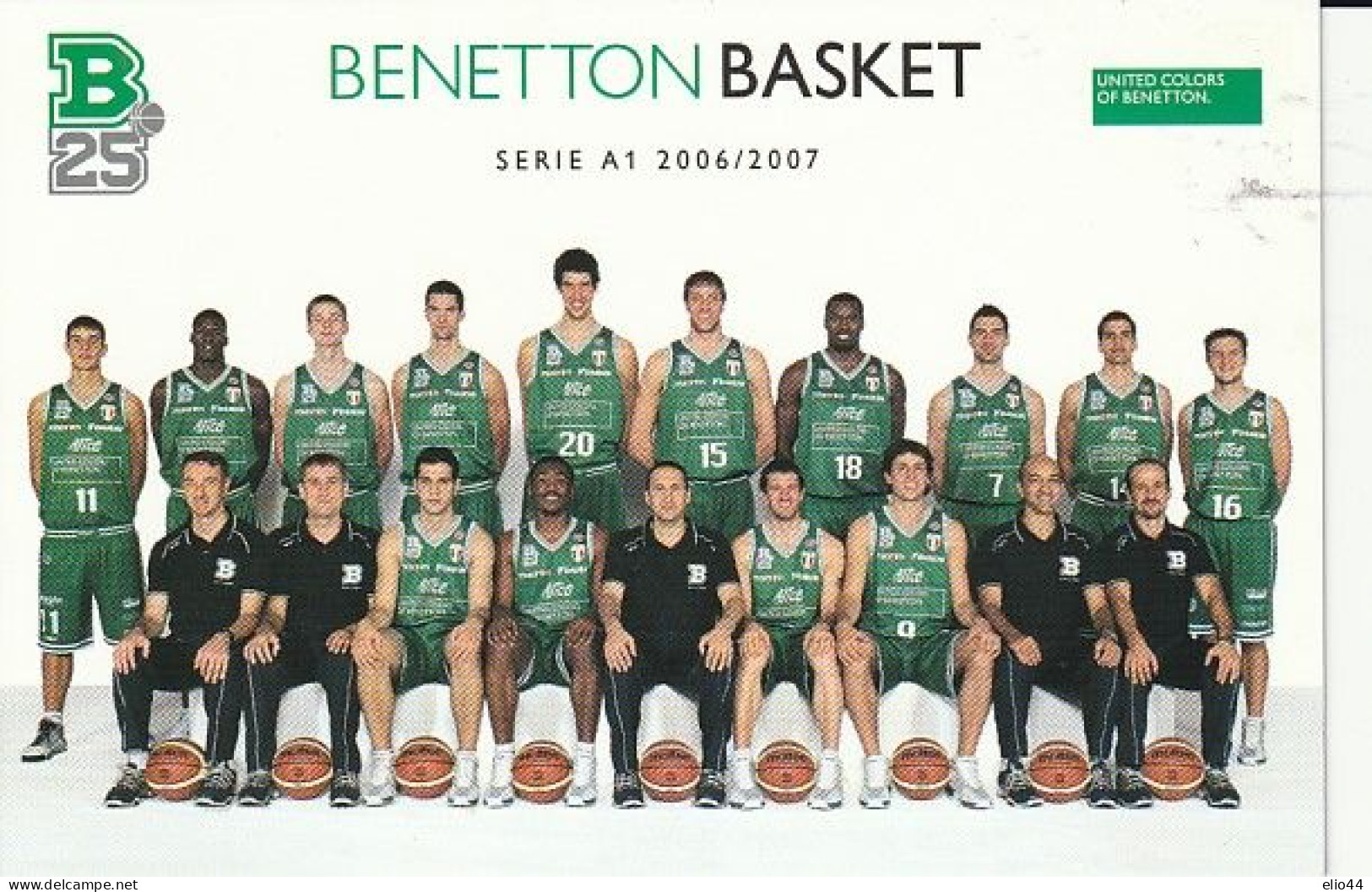 Tematica -  Sport - Pallacanestro - Benetton Basket Serie A1 2006/2007 - - Basket-ball