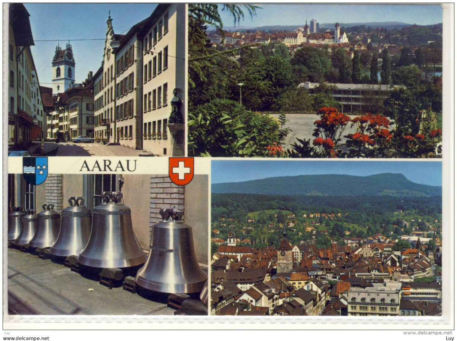 AARAU -  Mehrfachansicht  M. Glockengiesserei , Fonderie De Cloches, Bell Foundry, 1973 M. PRO PATRIA Marke, Nice Stamp - Aarau