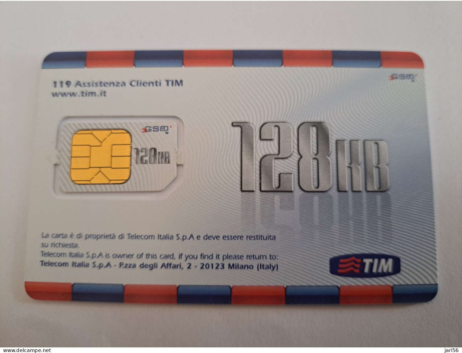 ITALIA  / GSM SIM CARD /  TIM /MILANO  128 KB  / IT    MINT    ** 15558** - Publiques Ordinaires