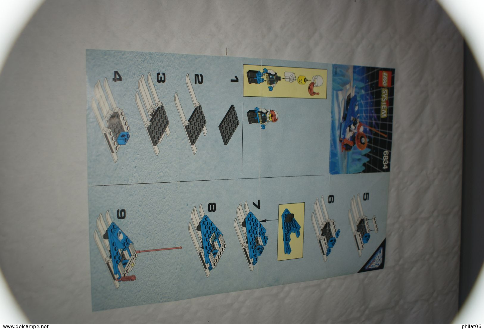 Scooter Des Neiges 6834 (année 1993) Complet Avec Notice Sans Boite - Lego System