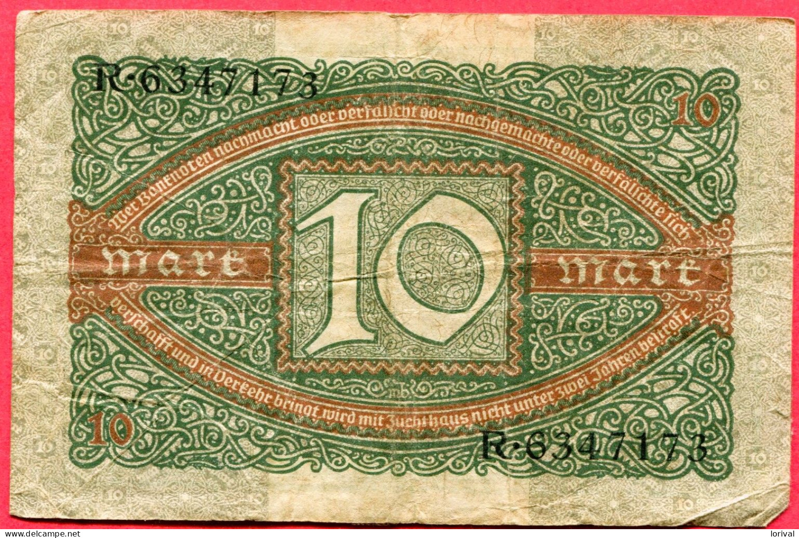 10 Mark 1920 Tb 3 - 10 Mark