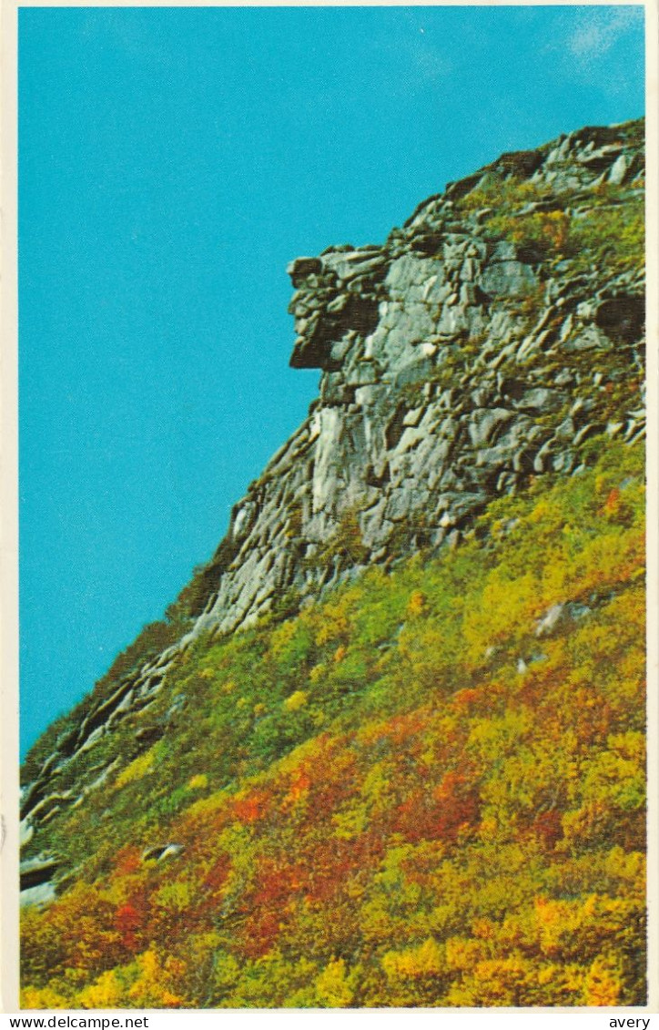 "Old Man Of The Mountains" The Great Stone Face In Franconia Notch, New Hampshire - White Mountains