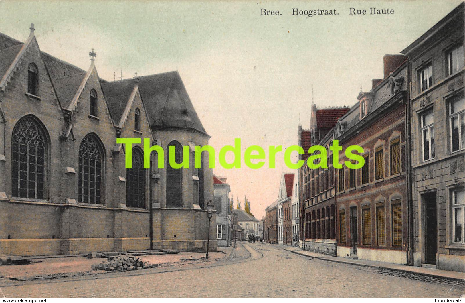 CPA BREE HOOGSTRAAT RUE HAUTE  - Bree