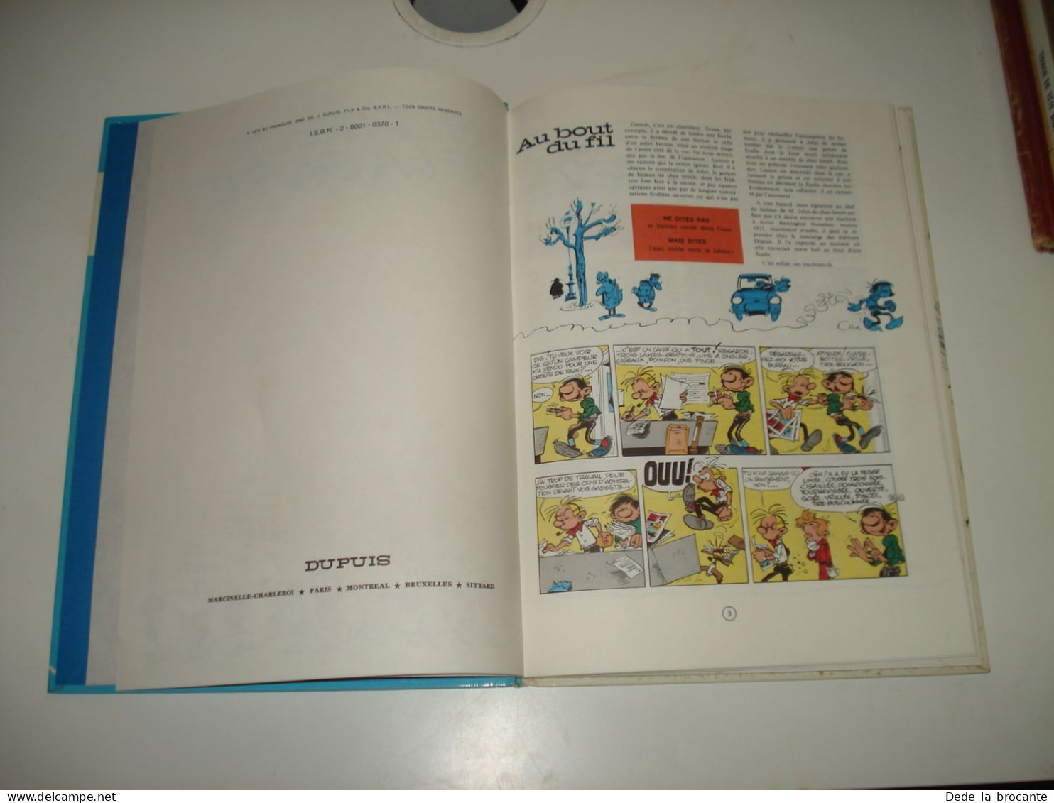 C48 ( 2 ) / Gaston R4 " En direct de la gaffe  " - Franquin - EO de 1974 -