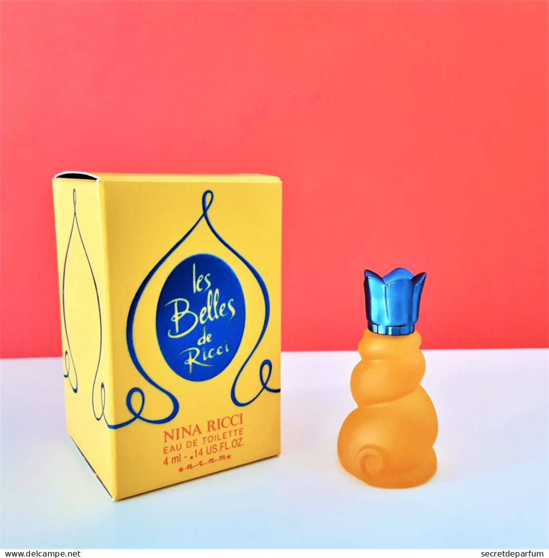 Miniatures De Parfum Les BELLES  De RICCI De NINA RICCI  DELICE  D'EPICES   EDT  4 Ml + Boite - Miniatures Femmes (avec Boite)