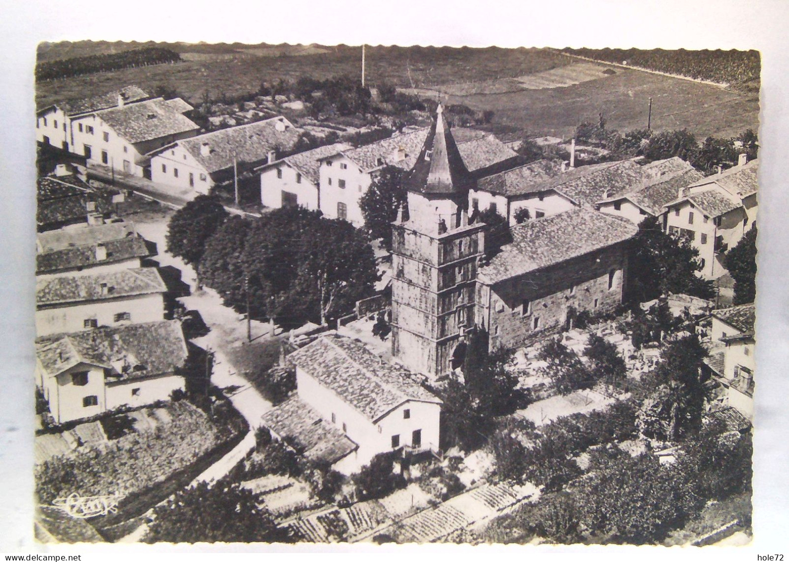 64 - Ainhoa (Pyrénées-Atlantiques)  - Vue Aérienne De L'Eglise - Ainhoa