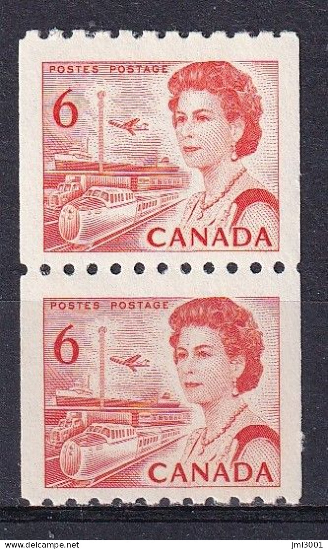 Canada 1967-72  Rouleaux  Roll  Coil  YT382Ab  Sc468A   **  Paire - Coil Stamps