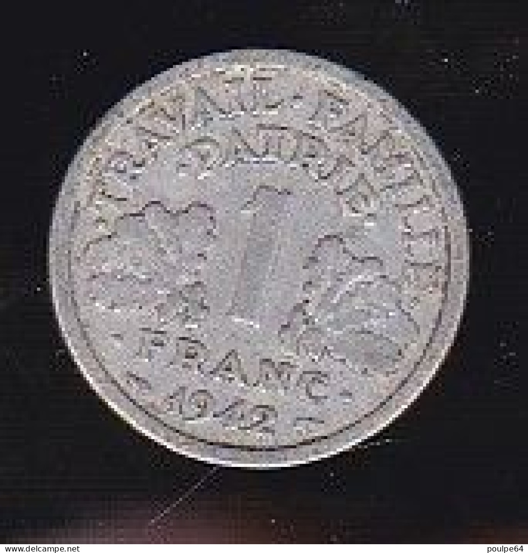 1 Franc - Année 1942 - 10 Centimes