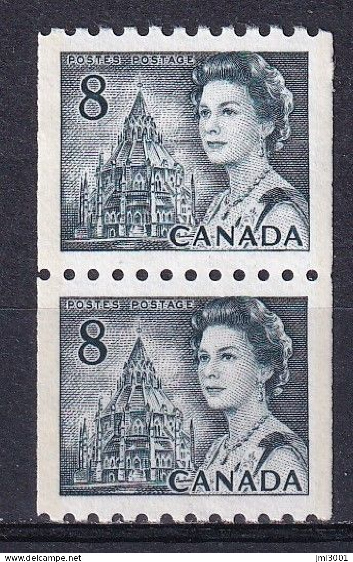 Canada 1967-72  Rouleaux  Roll  Coil  YT470c  Sc550   **  Paire - Coil Stamps