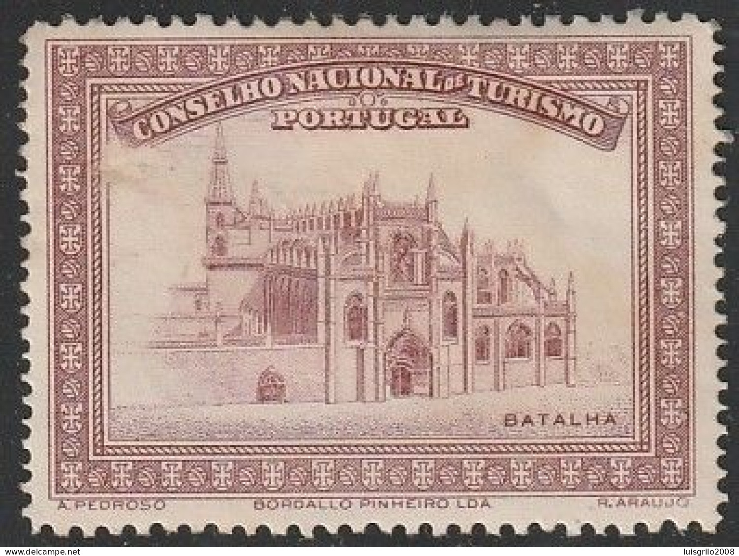Vignette/ Vinheta, Portugal - 1930, Conselho Nacional De Turismo. Mosteiro Da Batalha -||- MNH, Sans Gomme - Local Post Stamps