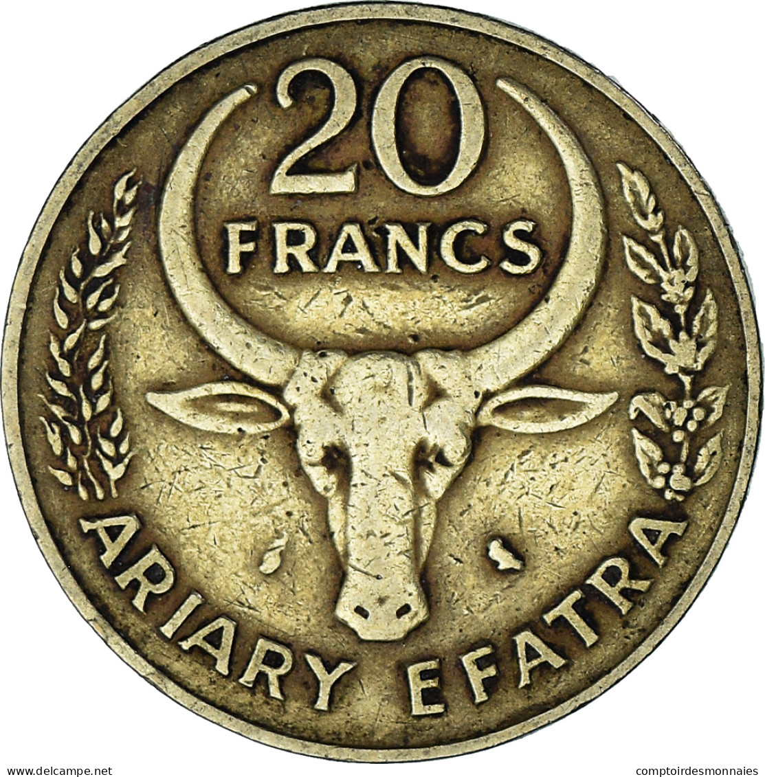 Madagascar, 20 Francs, 4 Ariary, 1970 - Madagascar