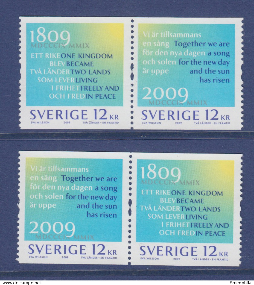 Sweden 2009 - Michel 2693-2694 MNH ** - Neufs