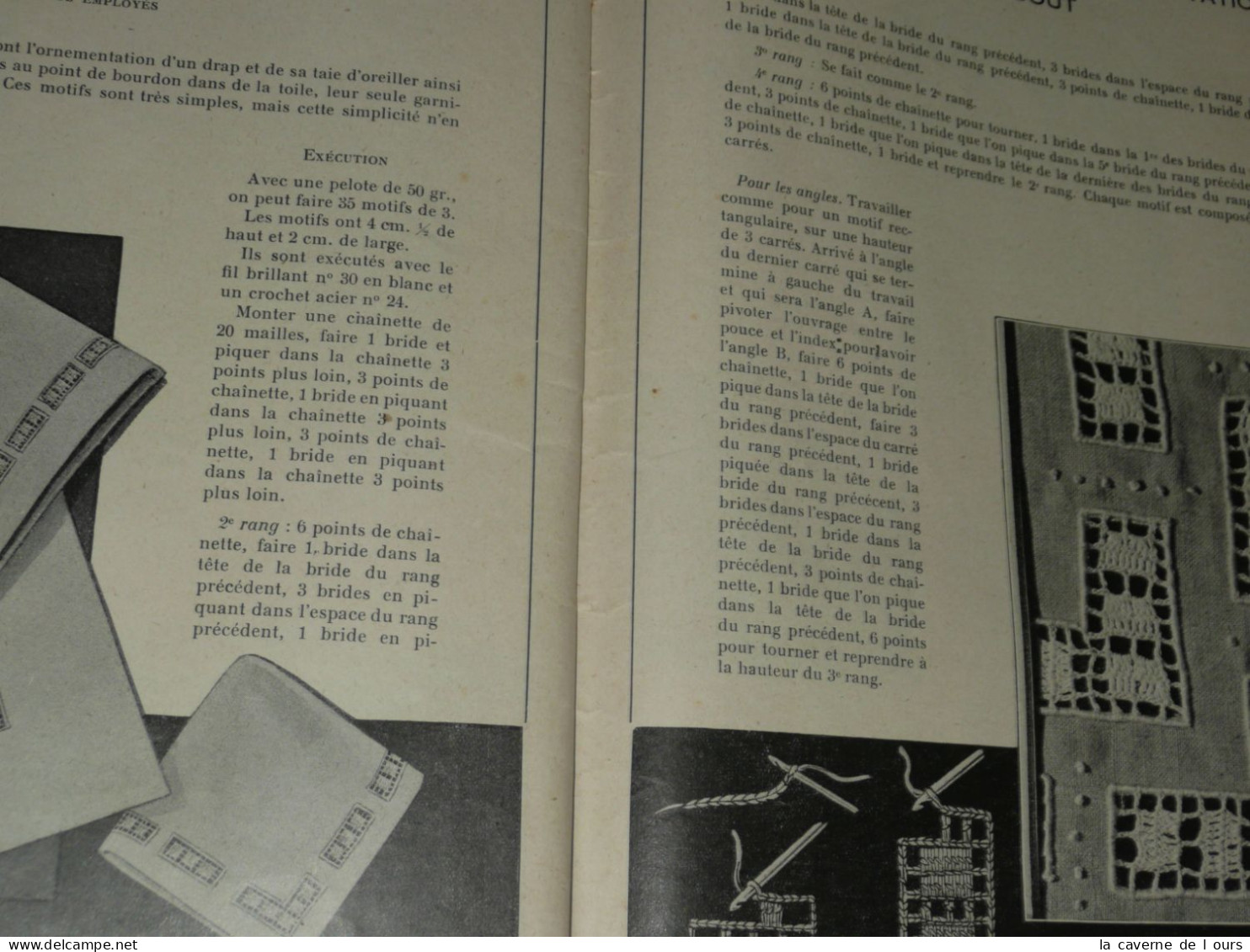 Revue Ancienne, La Dentelle Au Crochet N°64 De 1934, Linge De Maison Ameublement Parures - Littérature