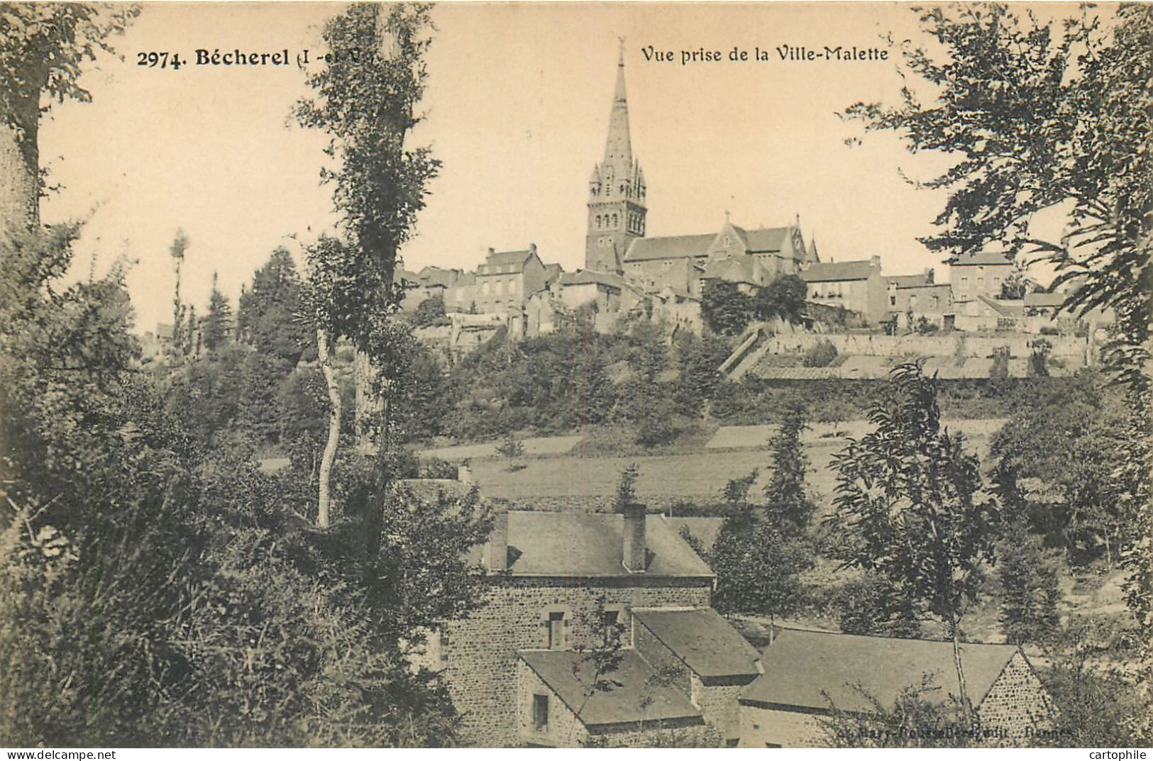 35 - BECHEREL - Vue De La Ville Malette - Bécherel