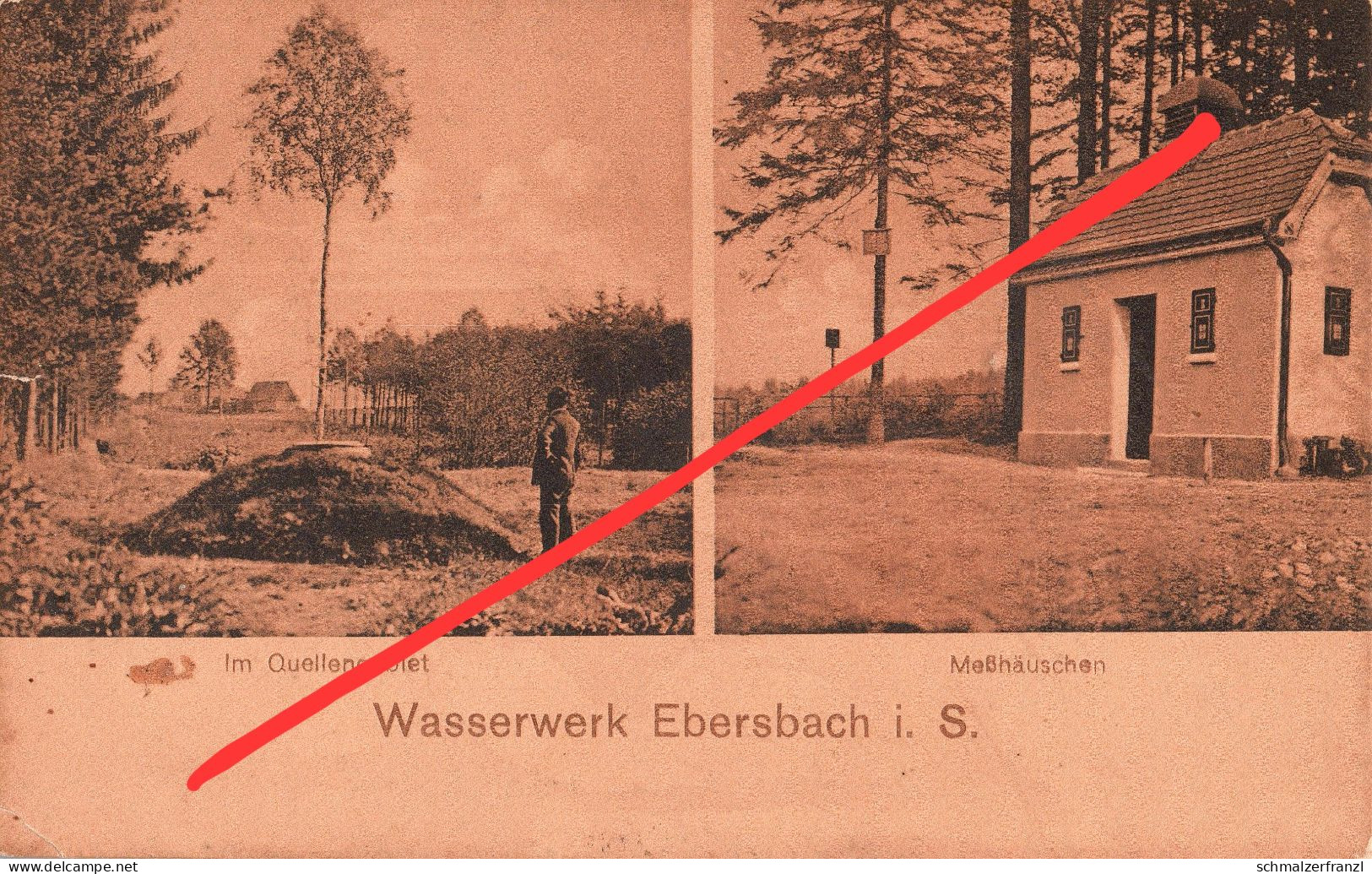 AK Ebersbach Wasserwerk Meßhäuschen Quelle Neugersdorf Neusalza Spremberg Seifhennersdorf Eibau Georgswalde Fugau Zittau - Ebersbach (Löbau/Zittau)