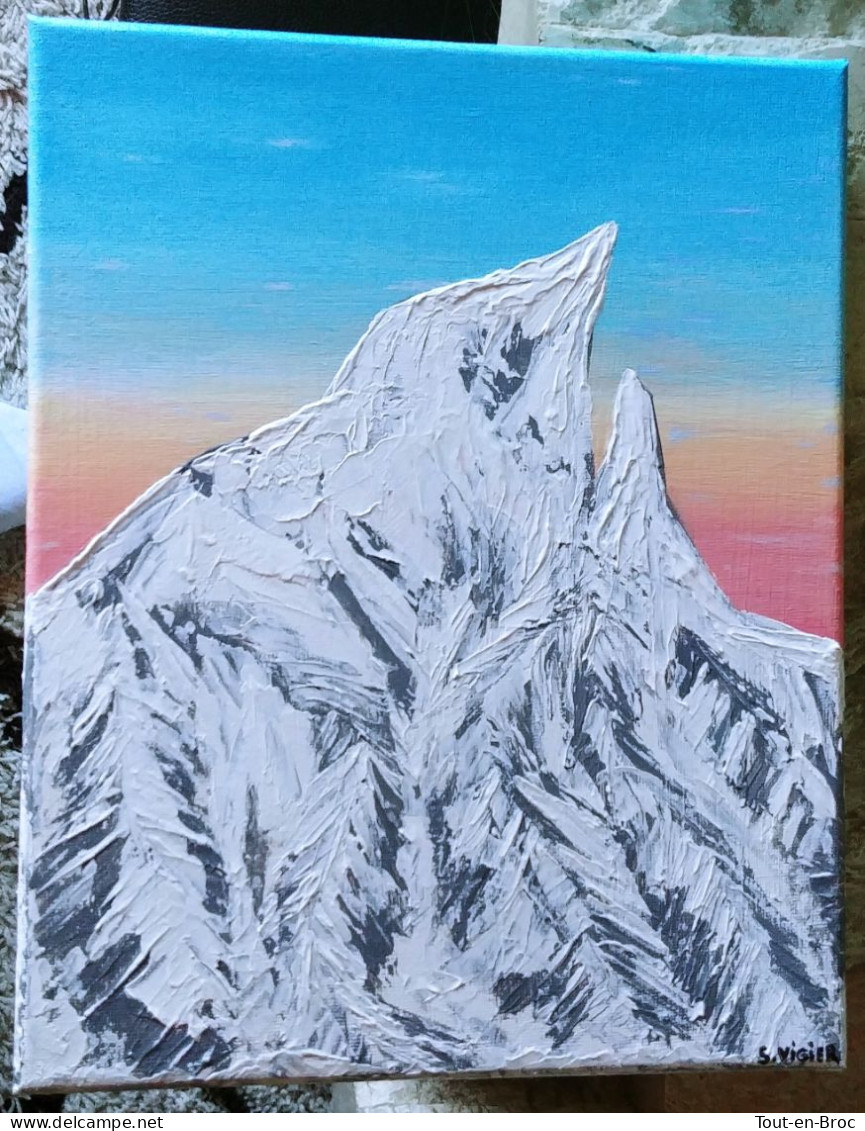 Peinture Montagne - Mont Gozilla - Zeitgenössische Kunst