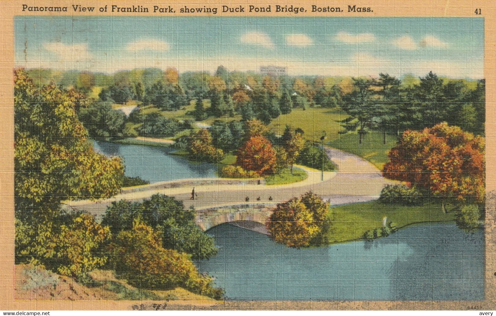 Panorama View Of Franklin Park, Showing Duck Pond Bridge, Boston, Massachusetts - Boston