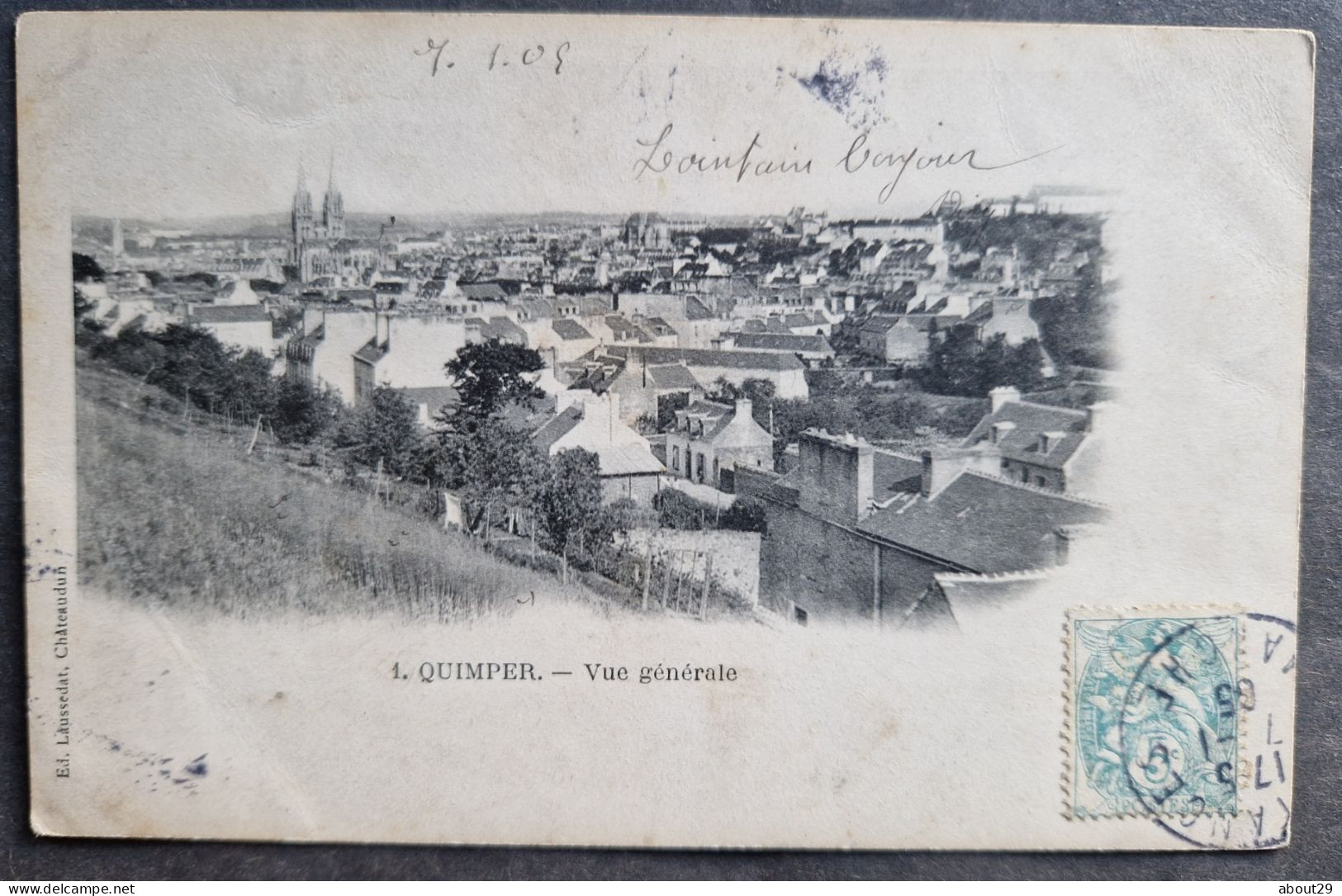 CPA 29 QUIMPER - Vue Générale - Edit. Laussedat 1 Précurseur -  Réf. T 212 - Quimper