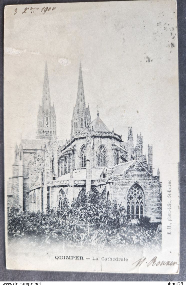 CPA 29 QUIMPER - La Cathédrale - Edit. Hamonic Précurseur - Voir état -  Réf. T 213 - Quimper