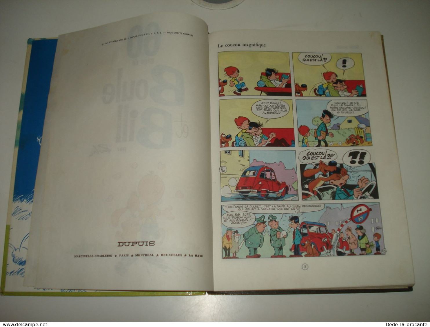 C48 (2) / Boule et Bill N° 4 " 60 gags de Boule et Bill  " - Roba - EO de 1967 -