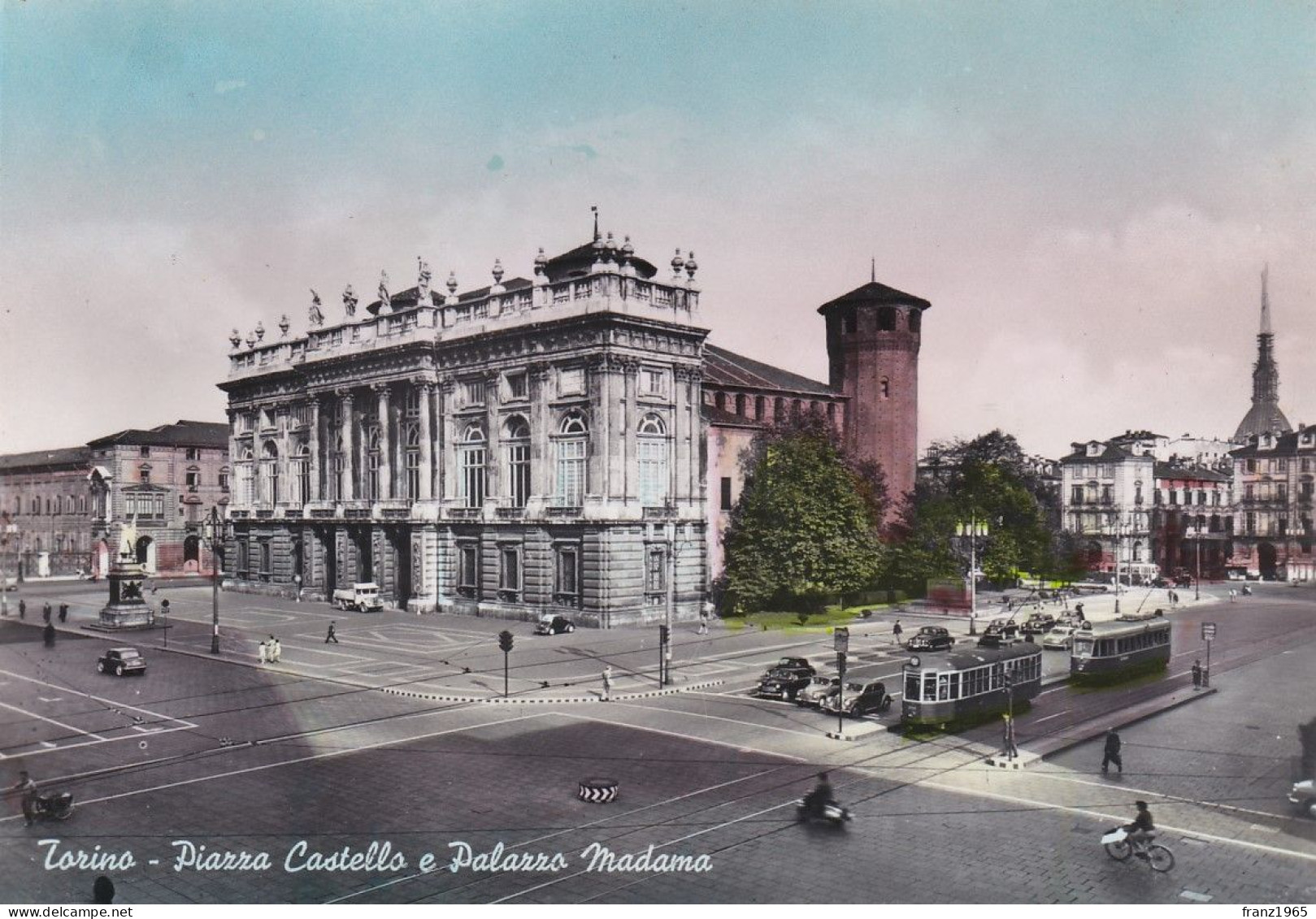 Torino, Piazza Castello E Palazzo Madama, 1955 - Palazzo Madama