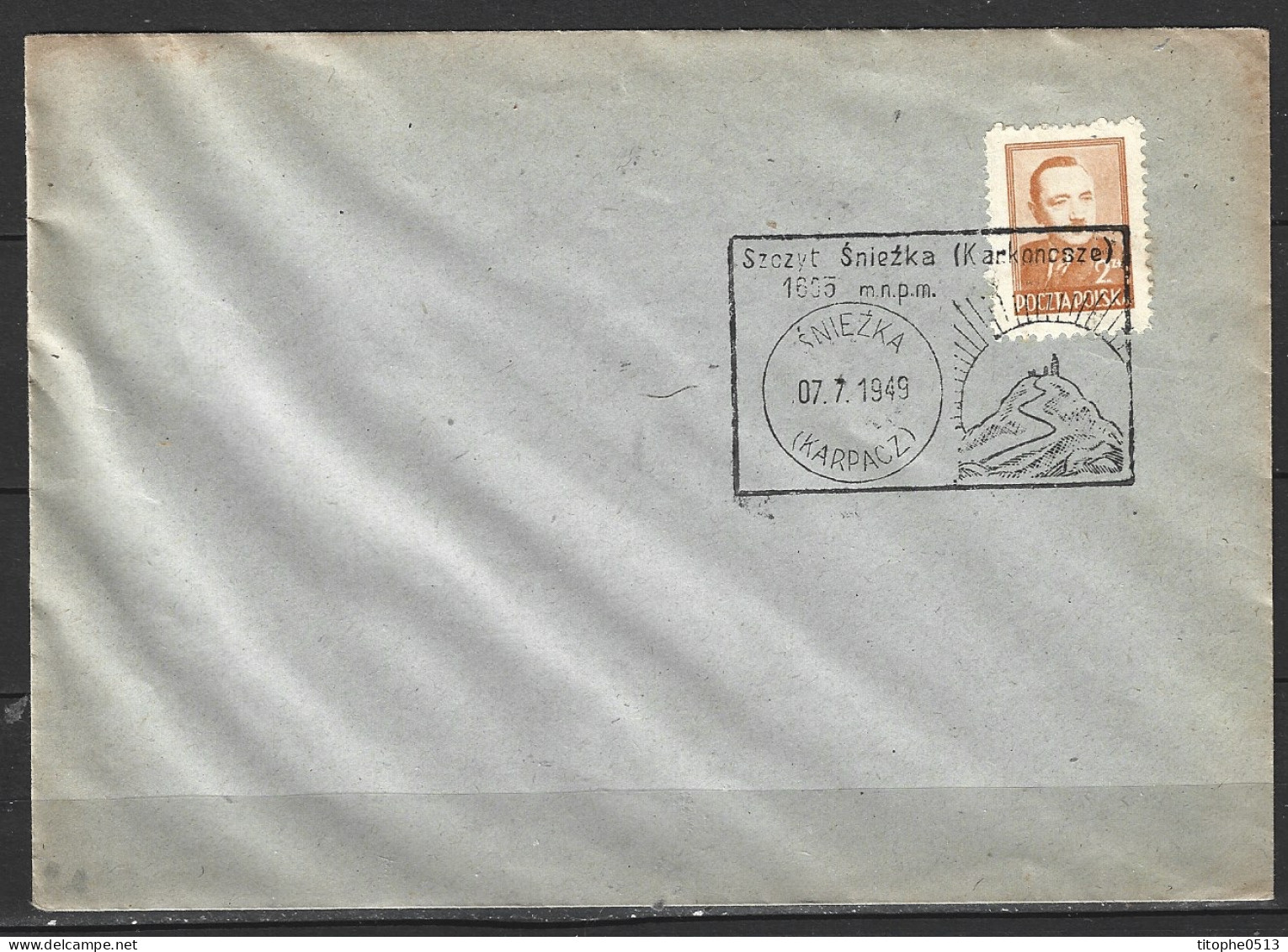 POLOGNE. Enveloppe Commémorative De 1949. Mont Śnieżka. - Montagne