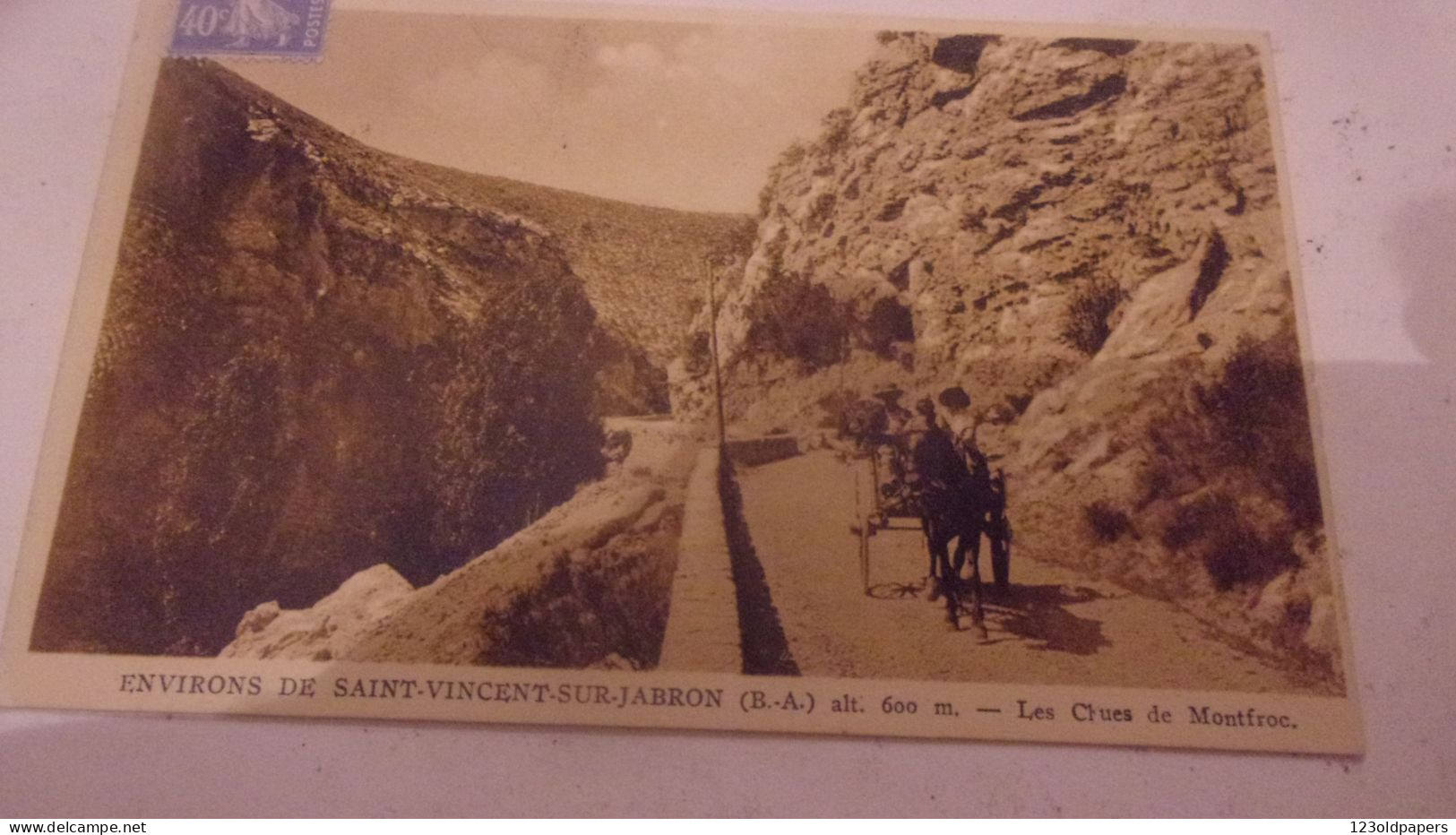 04  ALPES DE HAUTE PROVENCE - SAINT VINCENT SUR JABRON ROUTE DE MONTFROC - Andere & Zonder Classificatie