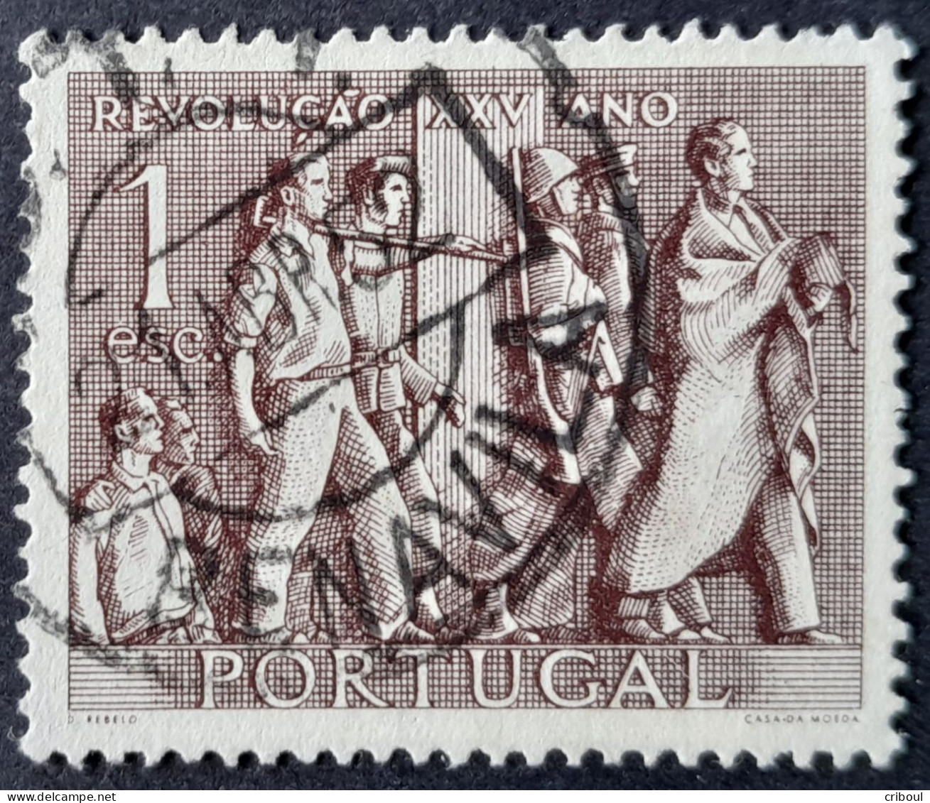 Portugal 1951 Revolution Revolucao Yvert 750 O Used - Used Stamps