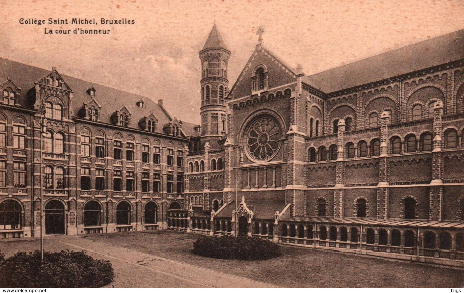 Bruxelles (Collège Saint Michel) - La Cour D'Honneur - Enseignement, Ecoles Et Universités