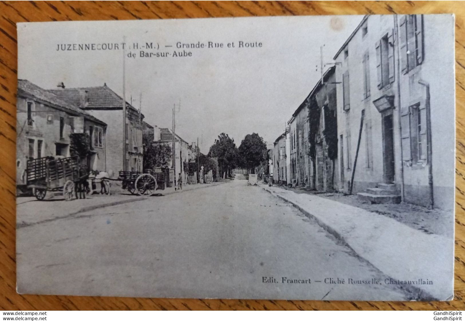 Juzennecourt - Grande Rue Et Route De Bar Sur Aube - Commerces - Attelages - Juzennecourt