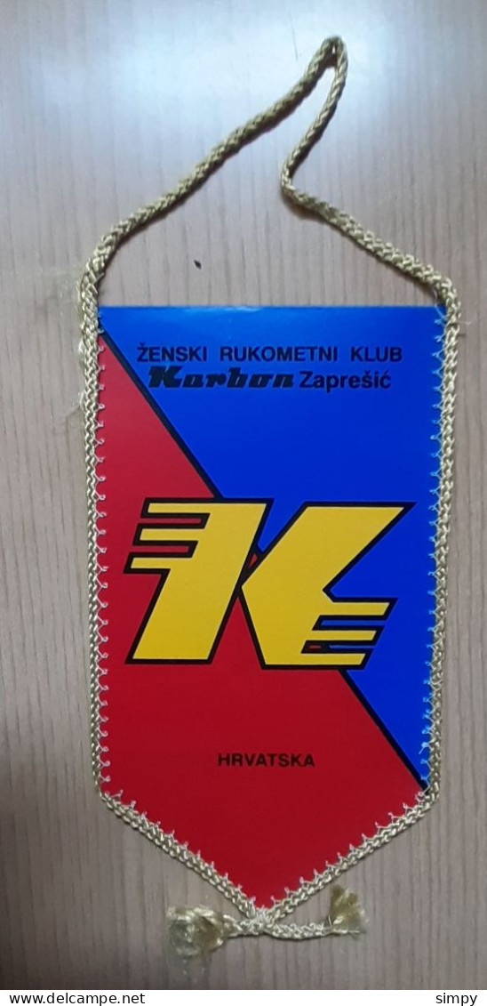 Pennant Women's Handball Club KARBON Zapresic Croatia 105x195mm - Handbal