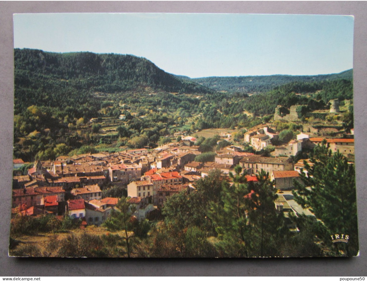 CP 83 Var  SALERNES  - Vue Générale Du Village , En Haut à Droite Les Vestiges Ruines Du Château  1970 - Salernes