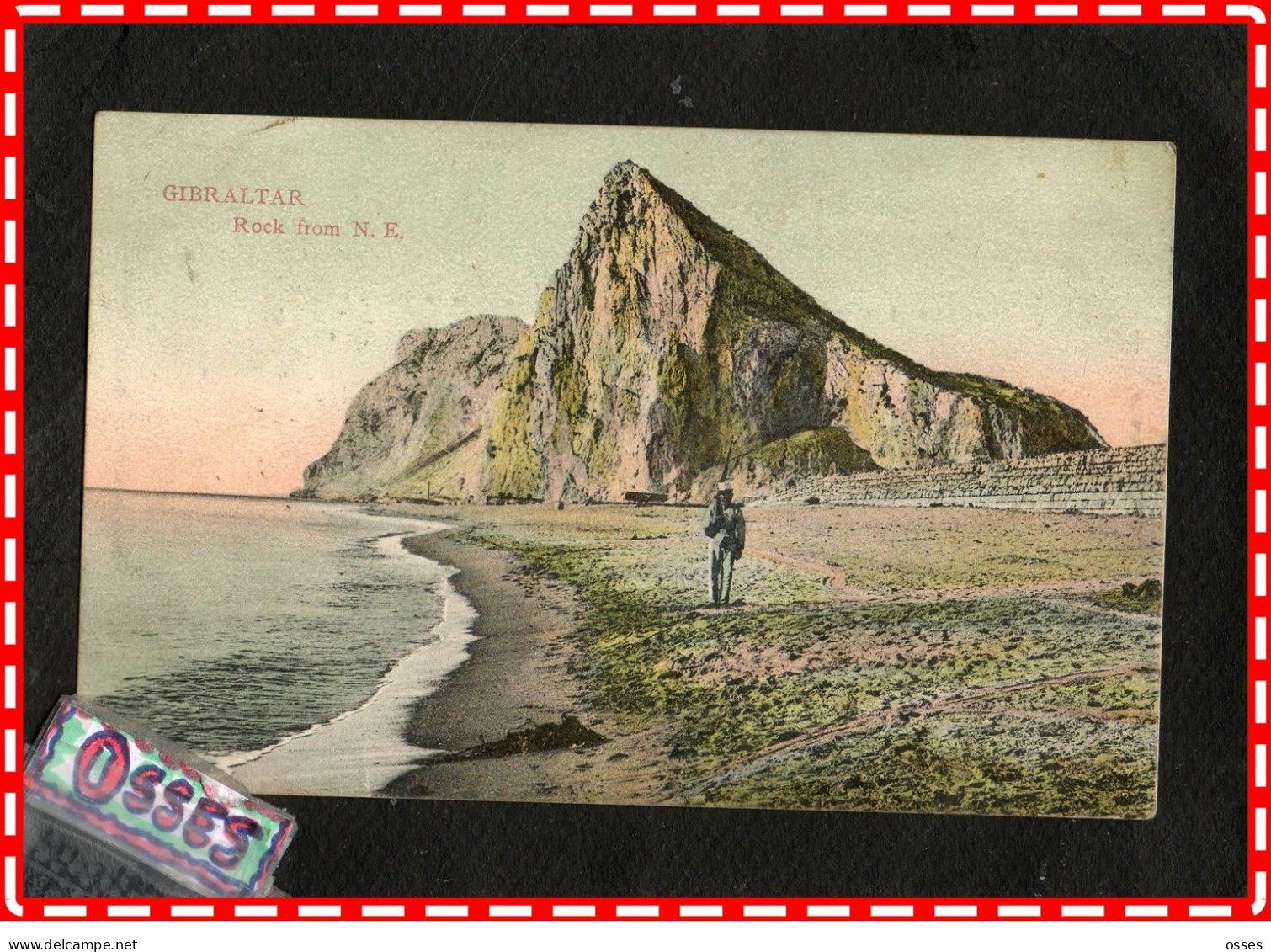 GIBRALTAR  - Rock From N.E "Force Navale Détachée Au Maroc" (recto Verso) - Gibraltar