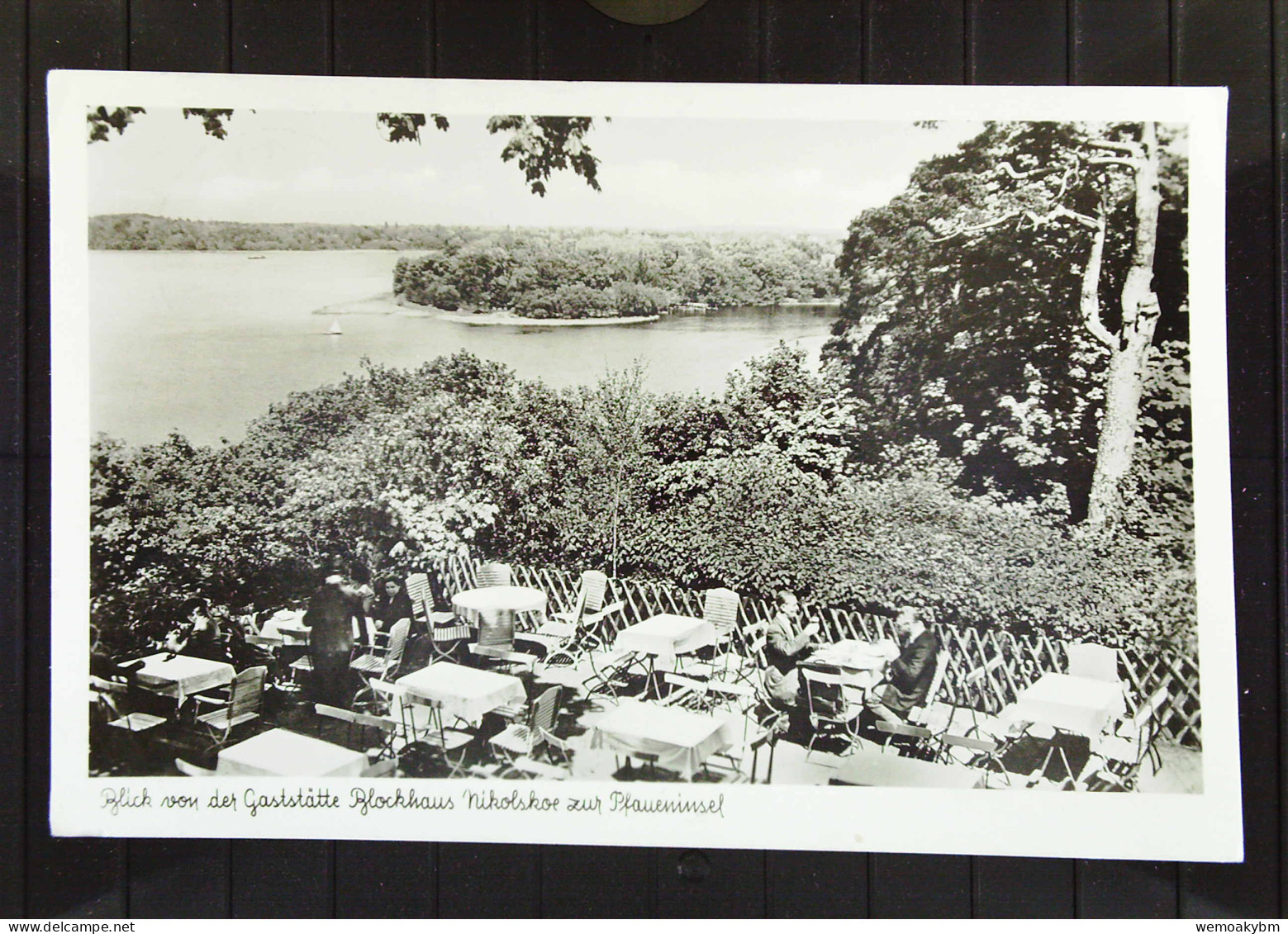 BERLIN: AK Von Nikolskoe Mit Blick Von Der Gaststätte Blockhaus Zur Pfaueninsel BLN-WANNSEE V 2.10.57 Mit 10 Pf Knr: 47  - Zehlendorf