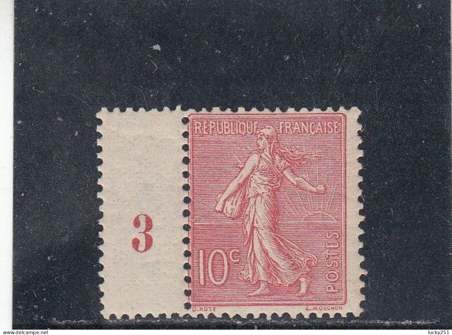 France - Année 1903 - Neuf** - N°YT 129** - Type Semeuse Ligné De Roty - 10c Rose - Nuevos