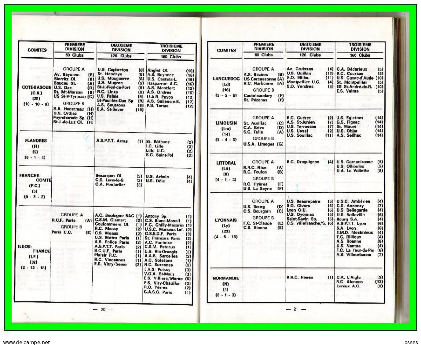 FFR  Compétitions Fédérales.Reglements/Calendrier Général Saison.1982 1983.(196 Pages)(rectos Versos) - Rugby