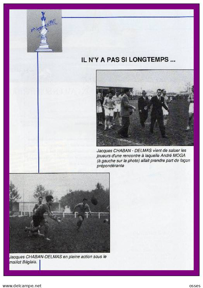 71éme CONGRES DE LA F.F.R. 7 - 8 Juillet 89 (100 Ans de Rugby a Bordeaux)