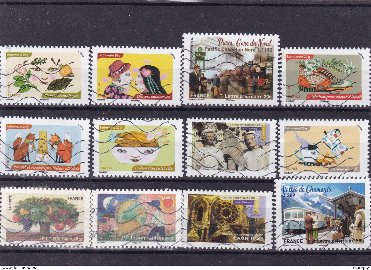 LOT DE  TIMBRES  DEVERS DE FRANCE . OB . - Collections (sans Albums)