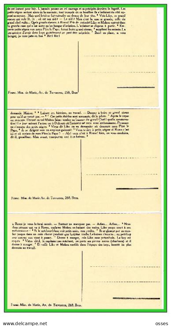 Dix Sept C.P.A.Petit courrier missionnaire.Franciscaines Missionnaires de Marie(rectos versos)