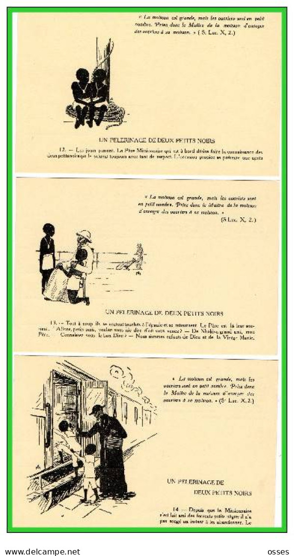 Dix Sept C.P.A.Petit courrier missionnaire.Franciscaines Missionnaires de Marie(rectos versos)