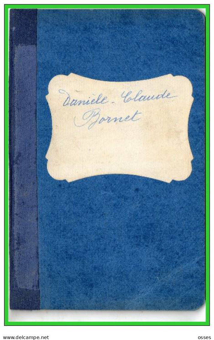 Carnet De Notes ECOLE ALSACIENNE à Paris. AnnéeScolaire 1933/34 (recto,verso, Intérieurs) - Diplômes & Bulletins Scolaires