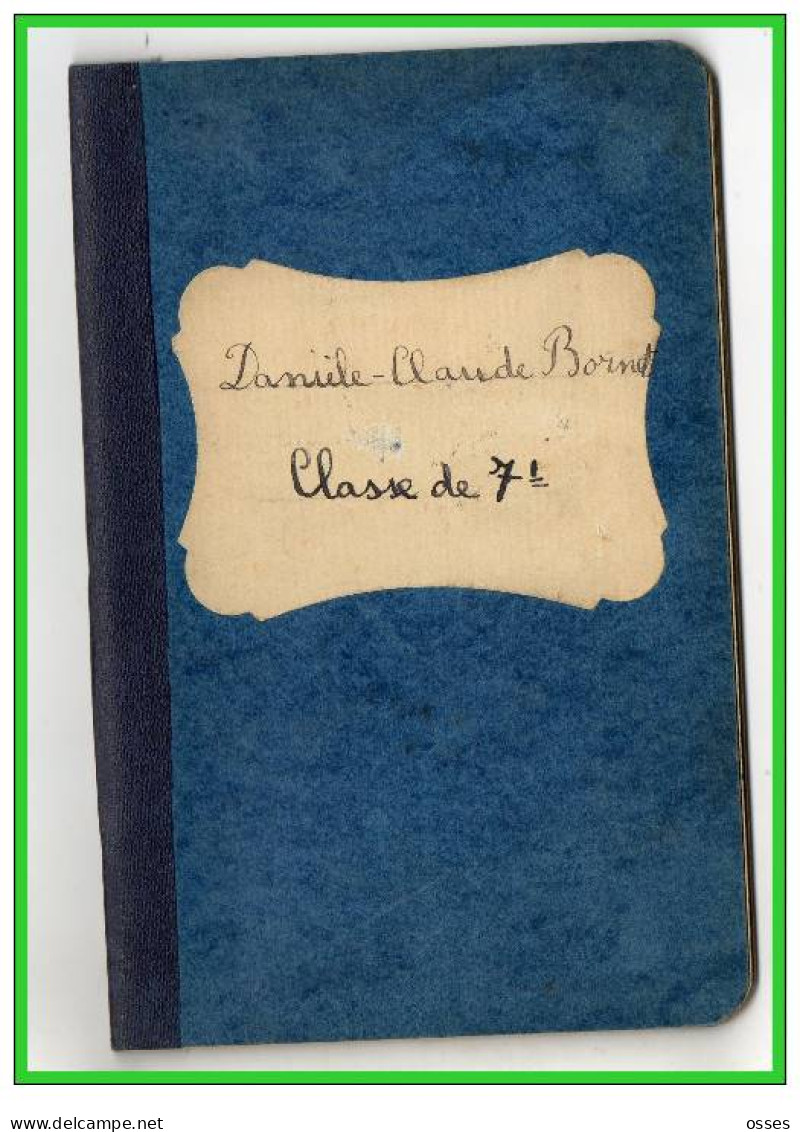 Carnet De Notes ECOLE ALSACIENNE à Paris. AnnéeScolaire 1935/36 (recto,verso, Intérieurs) - Diplômes & Bulletins Scolaires