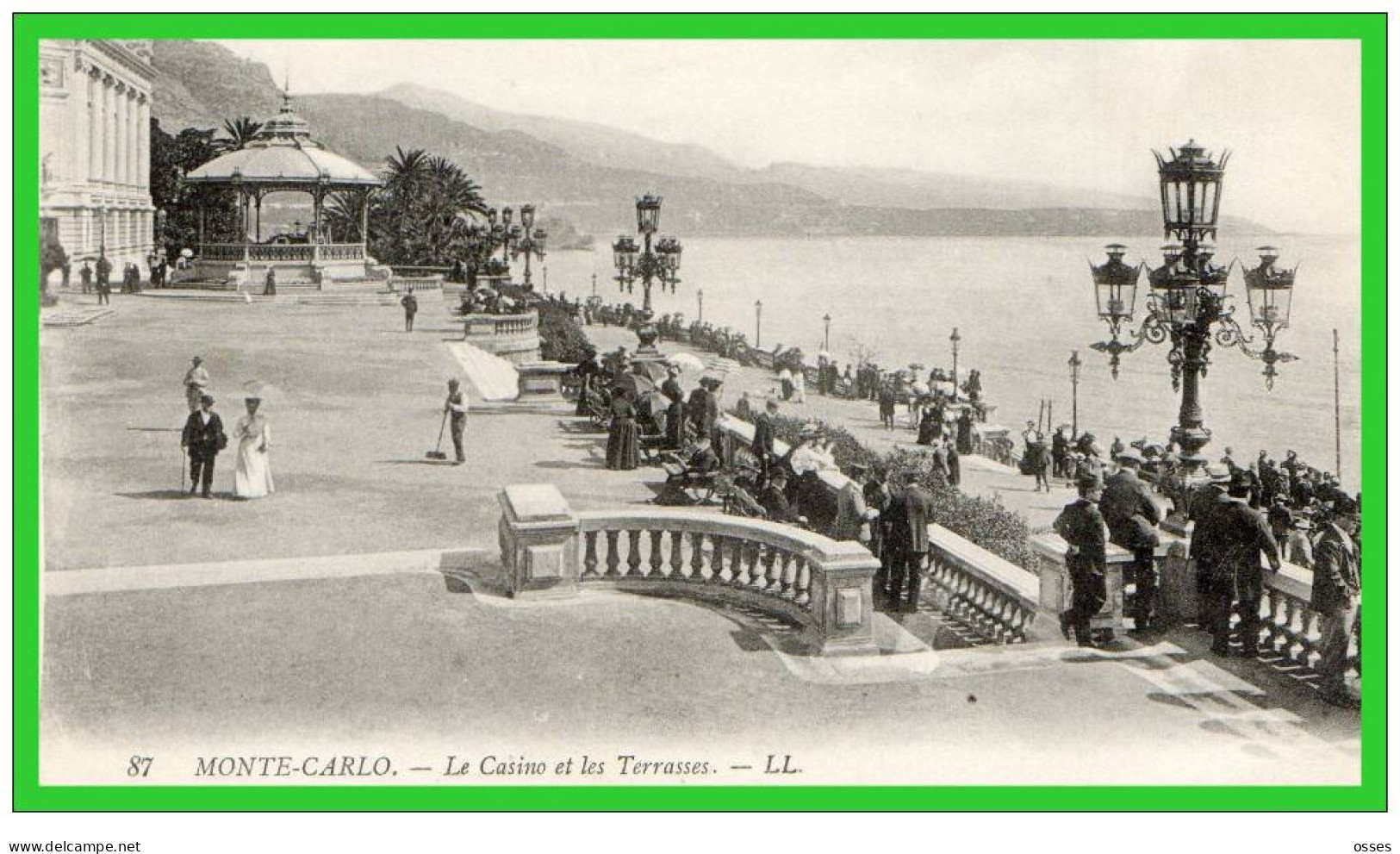 SIX C.P.A -MONTE CARLO-Terrasses-Cap Martin-Casino..(rectos Versos) - Terraces