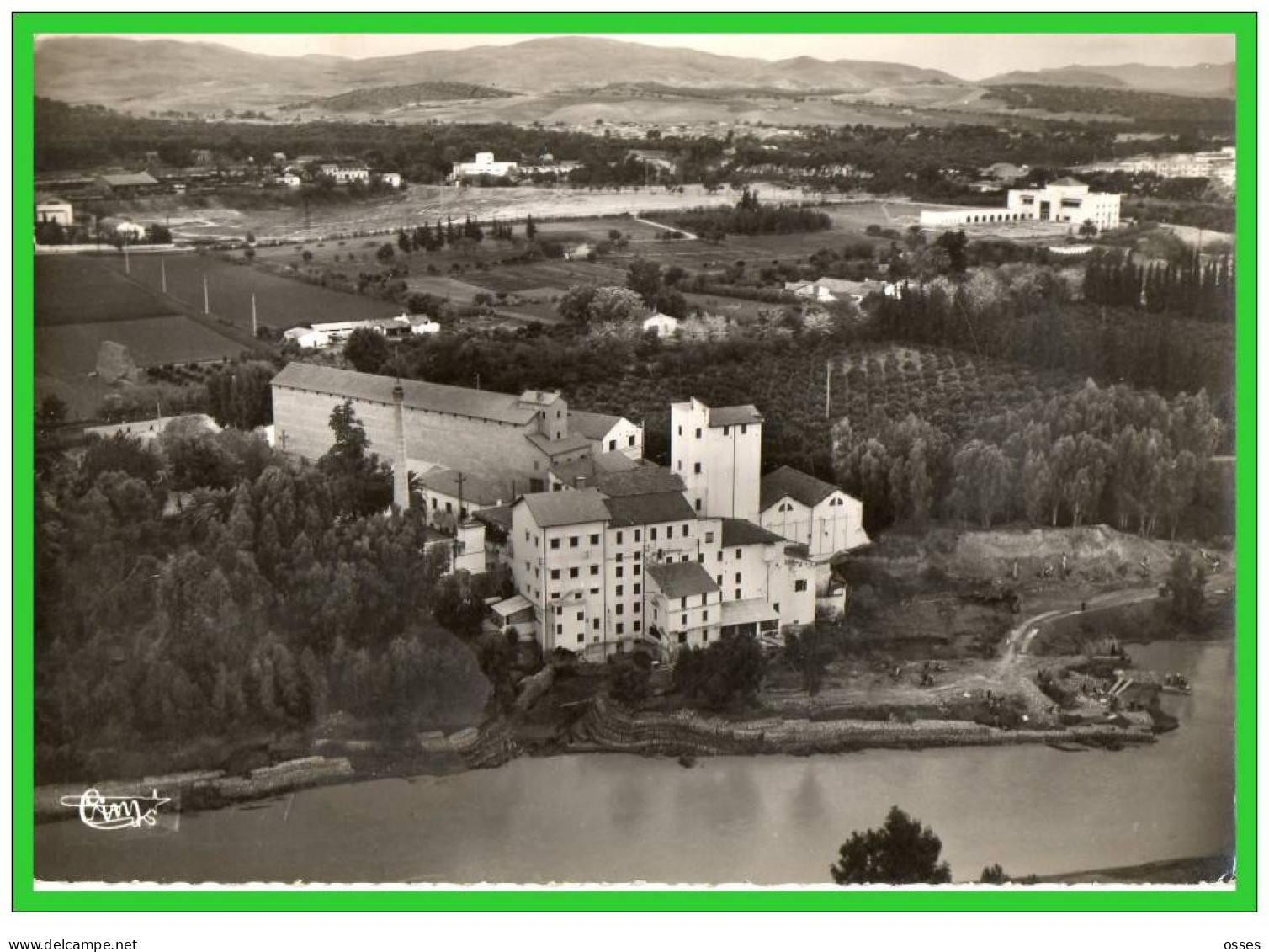 ORLEANSVILLE-(Alger)-Vue Aérienne Générale Sur Le Moulin Et Le Chélliff. (recto Verso) - Chlef (Orléansville)