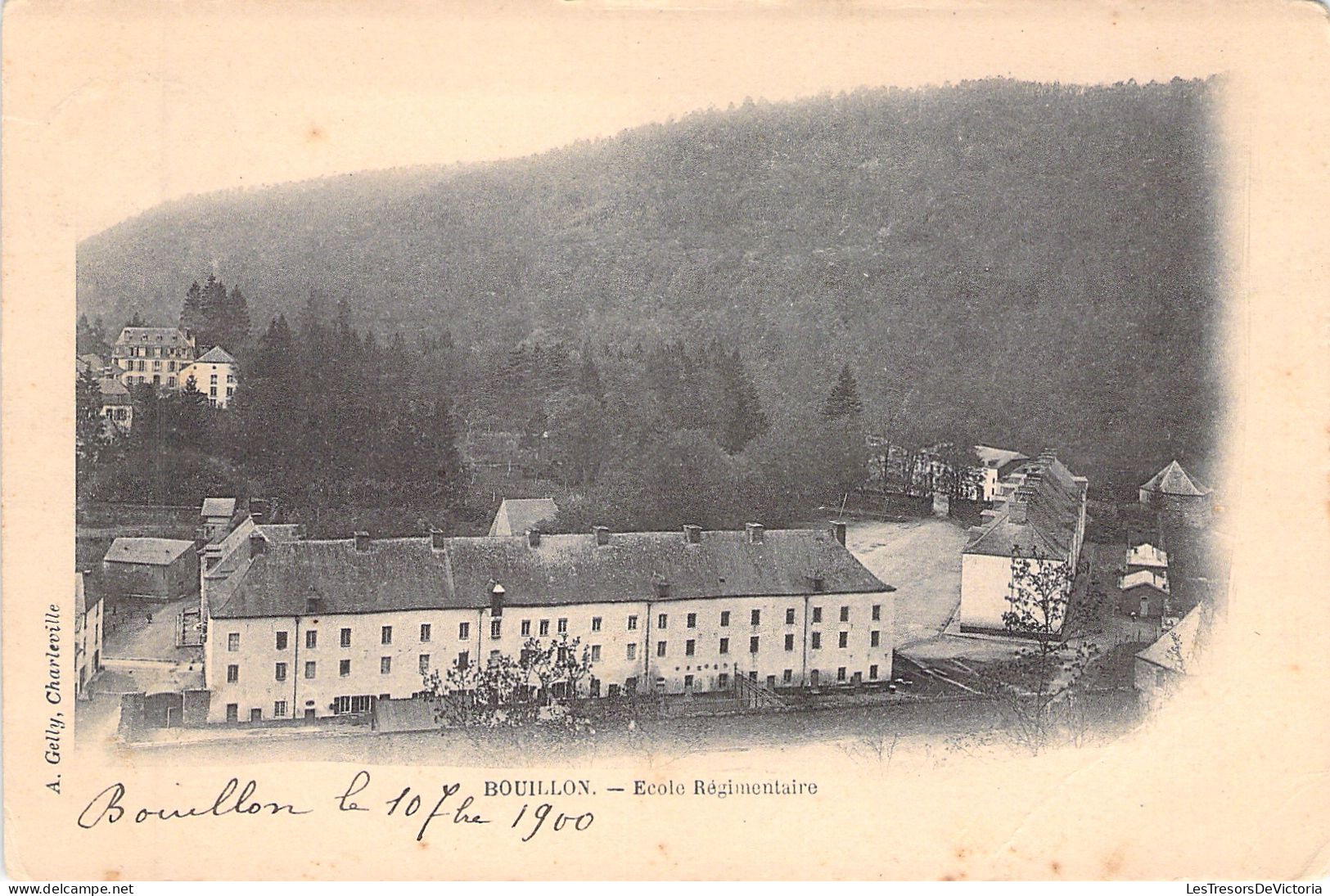 BELGIQUE - Bouillon - Ecole Regimentaire - A Gelly Charleville - Carte Postale Ancienne - Bouillon