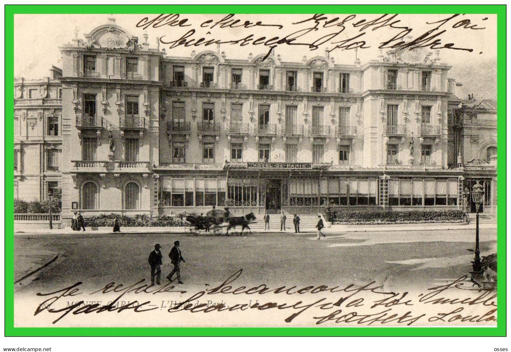 TROIS C.P.A.-MONTE-CARLO- Le Nouvel Hôtel De Paris-Hôtel De Paris (rectos Versos) - Hoteles