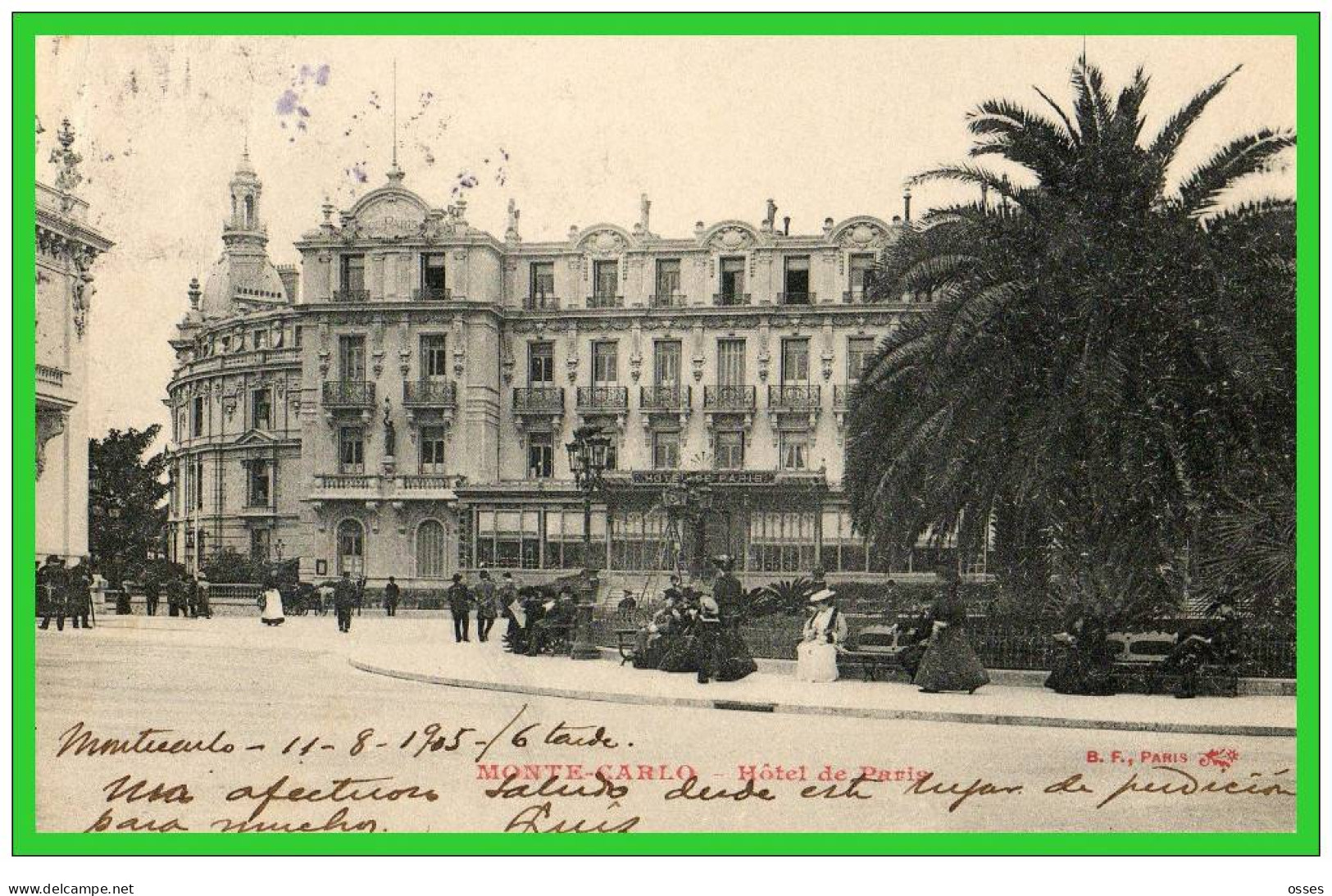 TROIS C.P.A.-MONTE-CARLO- Le Nouvel Hôtel De Paris-Hôtel De Paris (rectos Versos) - Hôtels