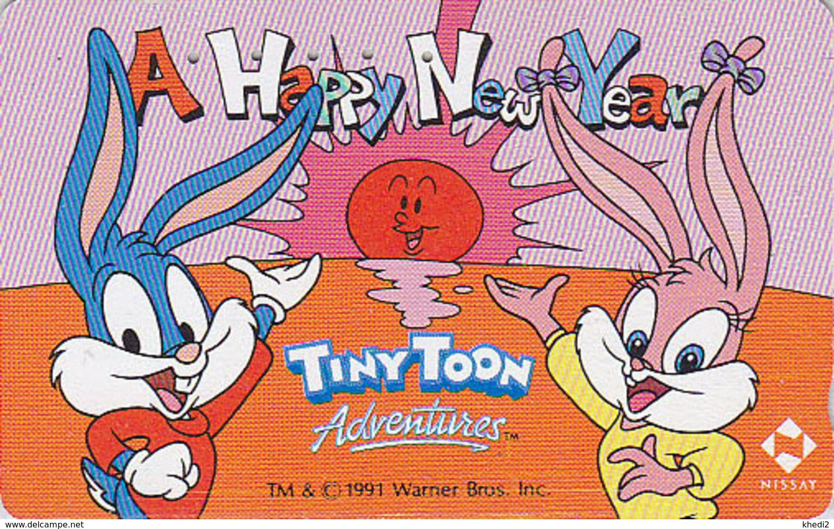 TC JAPON / 110-011 - BD COMICS - LAPIN BUGS BUNNY * NEW YEAR *  RABBIT Tiny Toon Nissay JAPAN Phonecard Assu - 19852 - BD