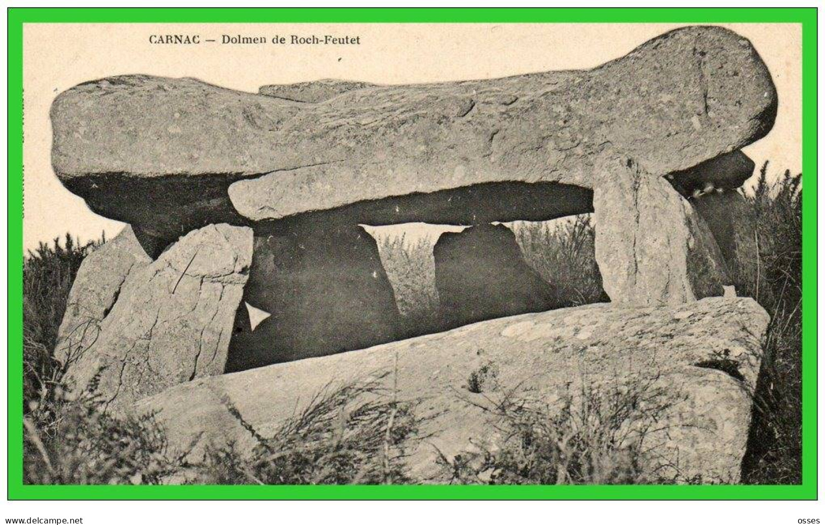 CARNAC- -Dolmen De Roch - Feutet.(recto Verso) - Dolmen & Menhire