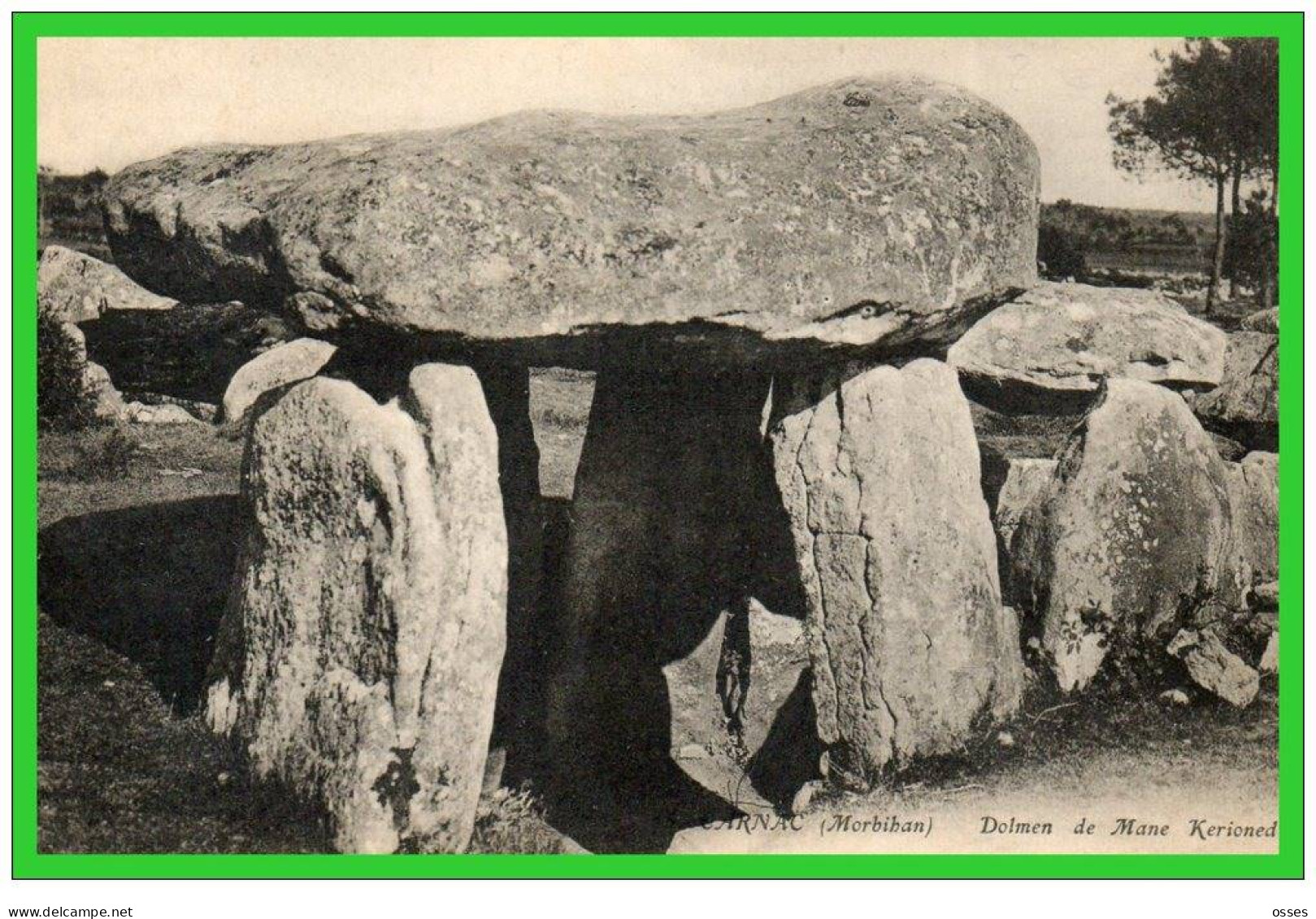 CARNAC- (Morbihan)-Dolmen De Mane-Kerioned..(recto Verso) - Dolmen & Menhire